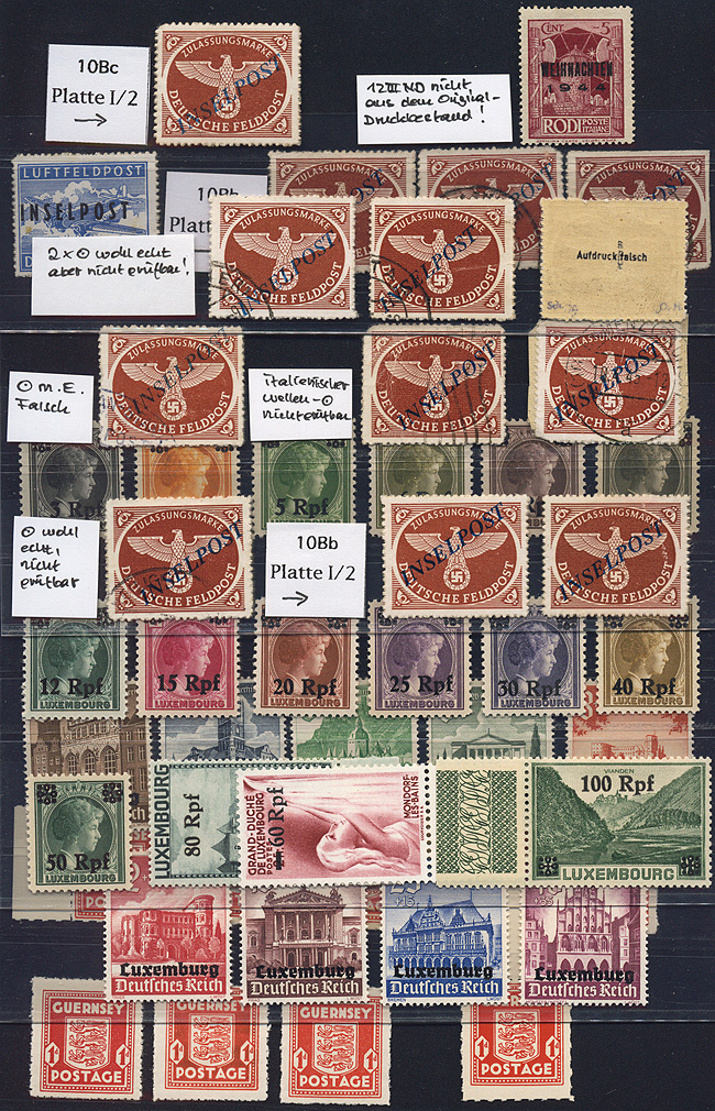 AM World War II Germany Allied Military Occupation Rarest Stamp Set Unused MNH 